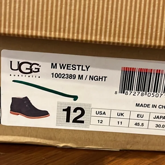 Ugg Australia Westly Chukka Boots Midnight Blue Mens Size 12 Ugg Australia Westly Chukka Boots Midnight Blue Mens Size 12 main image 4